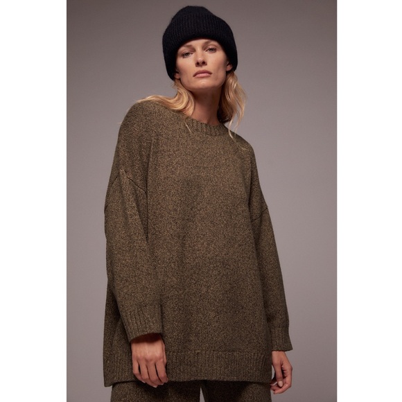 Oversized knit sweatshirt zara Clearance